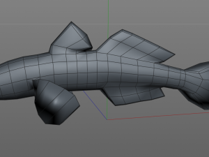 gobiidae river goby awaous banana fish low poly Model 3D