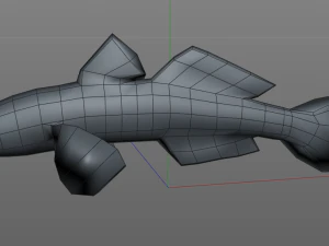 ハゼ科 川 ハゼ 目を覚ます バナナフィッシュ 低ポリ 3Dモデル