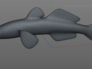 ハゼ科 川 ハゼ 目を覚ます バナナフィッシュ 低ポリ 3Dモデル