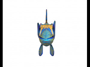 mandarin dragonet goby fish low poly 3D Model