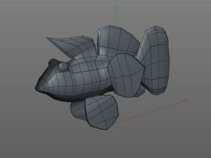 mandarin dragonet goby fish low poly 3D Model