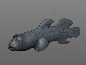 red head goby fish keeper low poly 3Dモデル