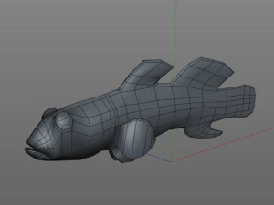 red head goby fish keeper low poly 3D Model