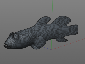 red head goby fish keeper low poly 3Dモデル