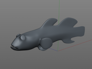 red head goby fish keeper low poly 3Dモデル