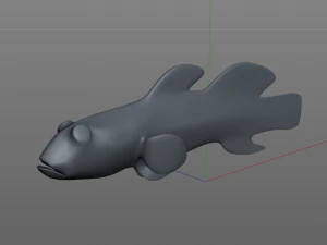 red head goby fish keeper low poly 3D Model