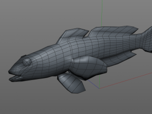 sleeper golden head goby fish low poly 3Dモデル