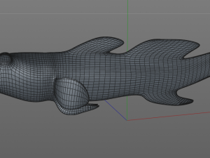 triple tooth goby fish low poly 3D 모델