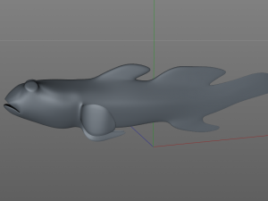 triple tooth goby fish low poly 3D 모델