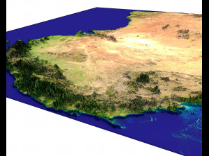 australia 3d map 3D Model