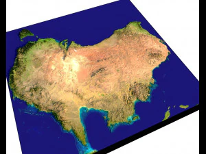 ऑस्ट्रेलिया का 3डी मानचित्र 3D मॉडल
