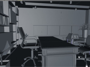 office interior cinema 4d Modello 3D