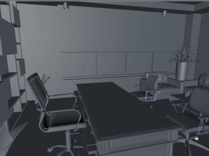 office interior cinema 4d Modello 3D