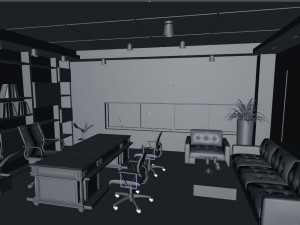 office interior cinema 4d Modello 3D