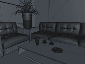 office interior cinema 4d Modello 3D