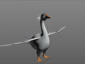 goose bird 3D-Modell
