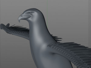 bald eagle pbr bird rigged low poly Modelo 3D