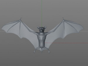 bat pbr bird rigged low poly 3D Model