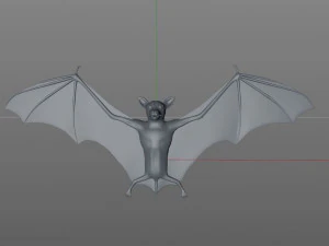 bat pbr bird rigged low poly 3D Model