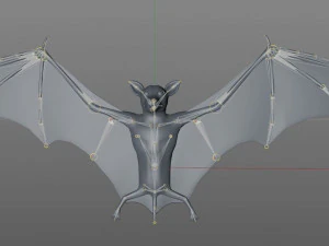 bat pbr bird rigged low poly 3D Model