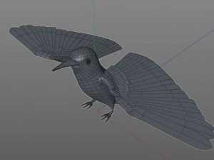 bee eater pbr bird rigged low poly 3D Model