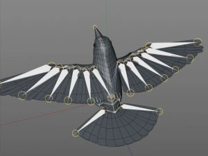 bee eater pbr bird rigged low poly 3D Model