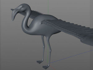 flamingo pbr bird rigged low poly 3D Model