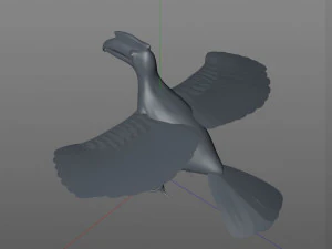 horn bill pbr bird rigged low poly 3D Model