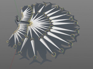 indian peafowl peacock pbr rigged low poly 3D Model