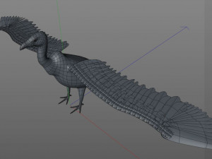 vulture bird pbr rigged low poly 3D मॉडल