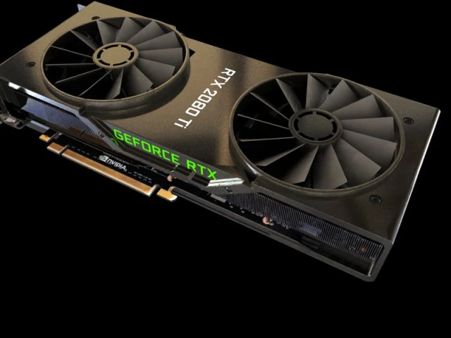 rtx 2080 nvidia graphic card 3D Model .c4d .max .obj .3ds .fbx .stl .blend
