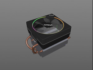 amd wraith prism cpu cooler rgb Model 3D