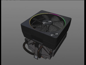 amd wraith prism cpu cooler rgb Model 3D