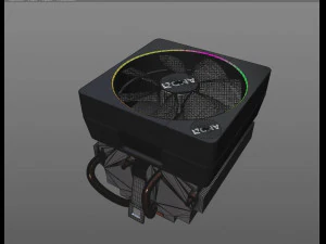 amd wraith prism cpu cooler rgb 3D Model