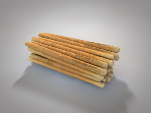 bread sticks 3D Model