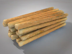 ekmek &ccedil;ubukları 3D Model