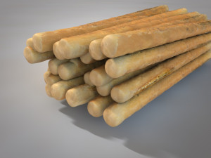 bread sticks 3D Model