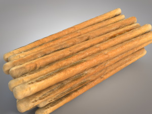 bread sticks 3D Model
