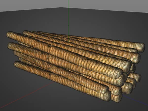 ekmek &ccedil;ubukları 3D Model