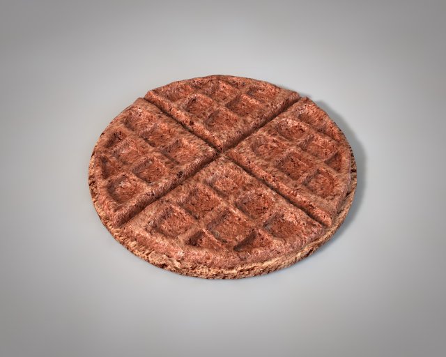 chocolate waffels Model 3D .c4d .max .obj .3ds .fbx .stl .blend