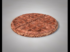 chocolate waffels Model 3D