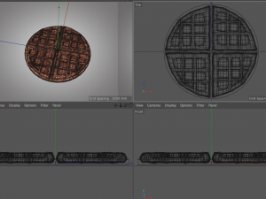chocolate waffels Model 3D