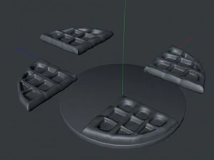 Schokoladenwaffeln 3D Modell