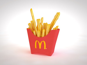 french fries 3D Model