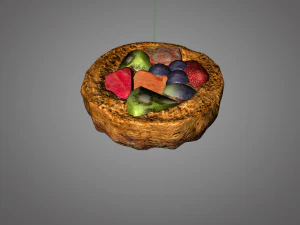 torta de frutas Modelo 3D