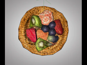 torta de frutas Modelo 3D