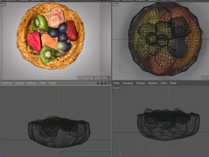 torta de frutas Modelo 3D