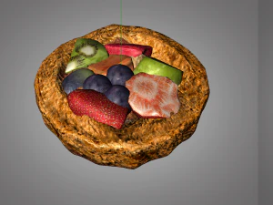torta de frutas Modelo 3D