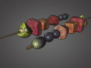 fruit skewer 3D Model