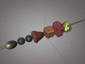fruit skewer 3D मॉडल